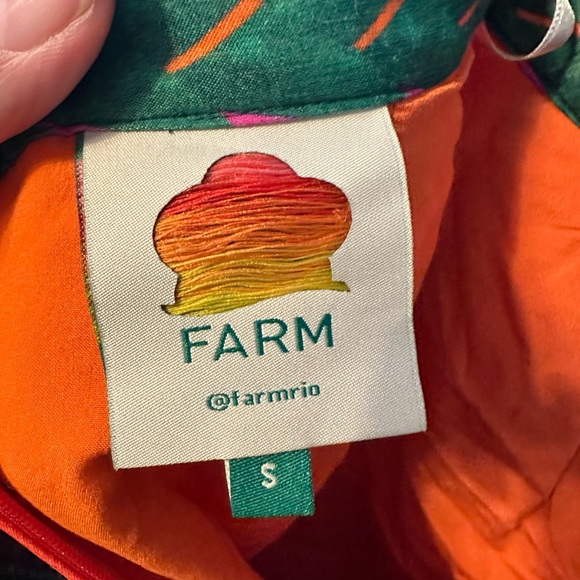 FARM Rio Orange and Pink Skirt - Picture 4 of 6